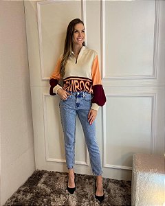 BLUSA GOLA ALTA TRICOT MORENA ROSA 10000115708