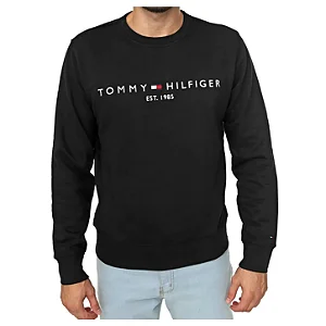 MOLETOM LOGO CLÁSSICO TOMMY LOGO SWEATSHIRT PRETO THMW0MW11596