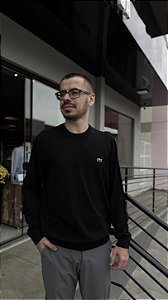 SUÉTER MASCULINO PRETO LACOSTE AH1985-23
