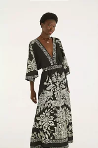 VESTIDO CROPPED CEU DE ARARA ESTAMPADO FARM 359721