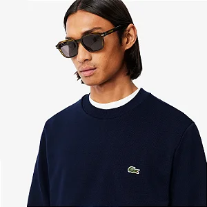 MOLETOM MASCULINO AZUL MARINHO LACOSTE SH0217 23 166