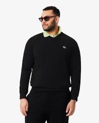 SWEATER MASCULINO V PRETA LACOSTE AH1951 23 031
