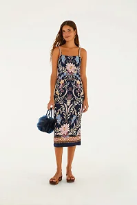 VESTIDO MIDI LEVEZA ROMANTICA ESTAMPADA FARM 373949