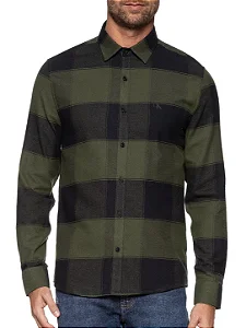 CAMISA ML CALVIN KLEIN FLANNEL VERDE MILITAR CM4OC03CS824
