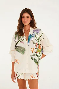 CAMISA HORTA TROPICAL ESTAMPADA FARM 367170