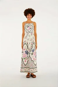 VESTIDO CROPPED ALCINHA ROMANCE ESTAMPADA FARM 366665