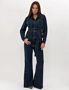 calca ayala escuro jeans La Tay CL0064