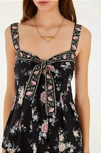 Blusa romance estampada Farm 369891