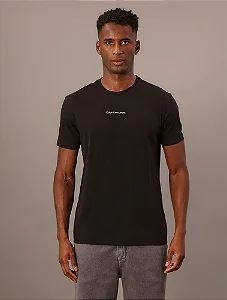 Camiseta mc ckj masc preto Calvin Klein cksm106