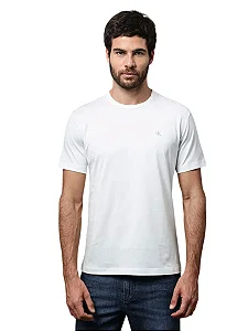 Camiseta mc masc pima branca Calvin Klein ckjm135
