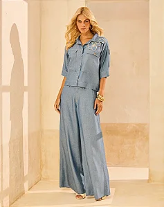 Calça Pantalona Jeans Viscodenim CCF 3611 1408