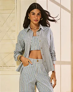 Camisa manga longa listrada CAF 3611 1410