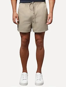 Shorts color elast Calvin Klein caqui CKJM0590