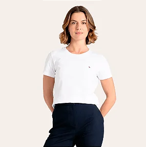 Camiseta básica gola C Tommy Hilfiger ABWW0WW22043