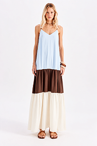 Vestido super midi de alcas listras MYFT 502VE011820