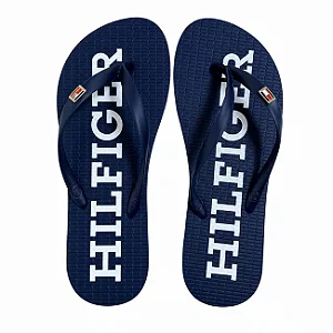 Chinelo fem Tommy Hilfiger azul marinho ABFW0FW07901