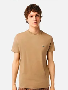 T-shirt masculino bege Lacoste TH6709 23 02S