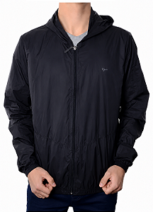 Jaqueta casual slim C/ capuz preta Ogochi 027474001