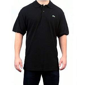 Camiseta gola polo Lacoste preta L121221031