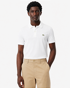 Camiseta gola polo branca Lacoste PH4012 23 001