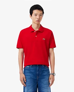 Camiseta gola polo vermelha Lacoste L 1212 23 240