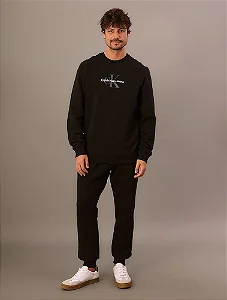 Moletom CKJ masc re issue preto CKJM123