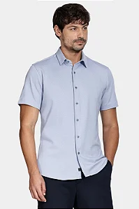 Camisa slim algodão misto azul Aramis MC050190