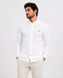 Camisa branca Tommy Hilfiger THMW0MW39988