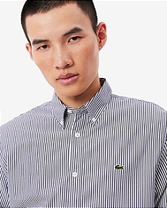 Camisa masc list marinho Lacoste CH418723522