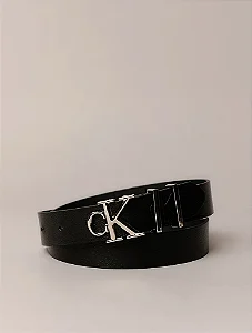 Cinto CKJ fivela preto CKJF1003