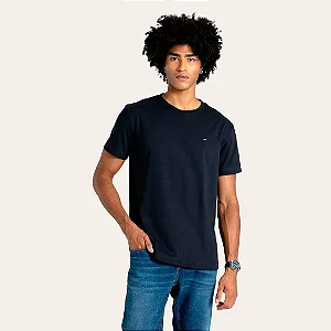 Camiseta essential Tommy Hilfiger azul marinho ABMW0MW36415