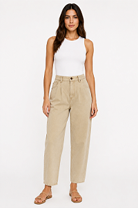 Calça sarja super baggy caqui MYFT 501CF008992
