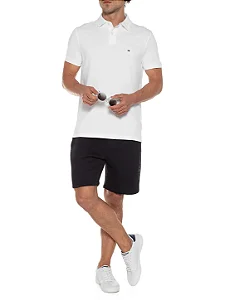 Camiseta gola polo branca Tommy Hilfiger THMW0MW26881