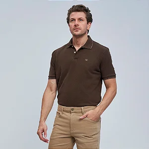 Camisa polo marrom Lee M4414L