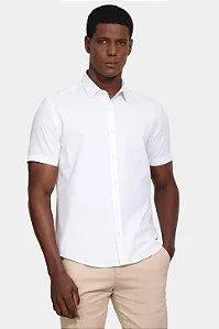 Camisa reg flame liso branca Aramis MC.05.0214