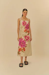 Vestido Izabel estampada Farm 337426