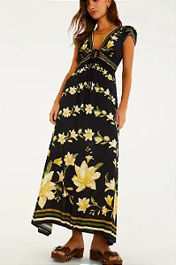 Vestido midi flor nana estampada Farm 366646