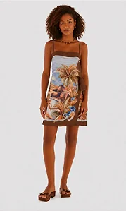 Vestido curto lenco rio paraiso estampada Farm 366714