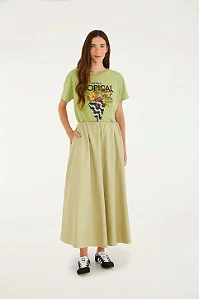 Saia franzido cos verde Farm 345923
