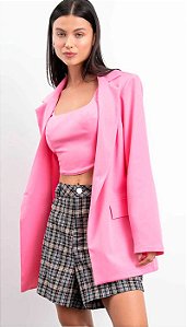 Blazer oversized alongado rosa MYFT 502BZ000885
