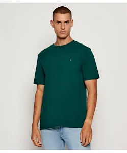 Camiseta basica Tommy Hilfiger fit solid tee verde ABMW0MWW39995