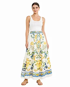 Saia floral Emilia estampada Farm 352046