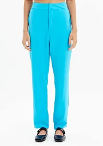 Calça reta alfaiataria azul  MYFT 502CF002929