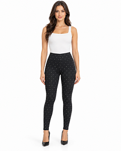 Legging cintura alta shine preta MYFT 502LG000405