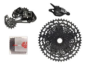 Kit Grupo Upgrade Sram NX Eagle 12v com Câmbio GX Eagle Lunar 12v