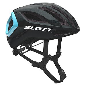 Capacete Scott Centric Plus MIPS - Black/Light Blue