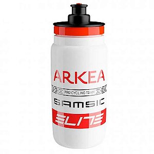 Garrafa Caramanhola Elite Fly Team Arkea Samsic Branca 550ml