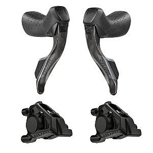Manete de Freio Sram Rival AXS E1 HRD c/ Pinça Freio Flat Mount (PAR)