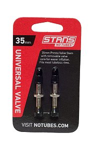 Par de Válvulas Tubeless Stans Notubes Universal 35mm