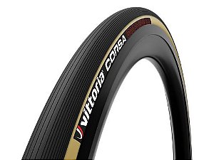 Pneu Ciclismo Vittoria Corsa Graphene 2.0 Clincher Preto/Bege